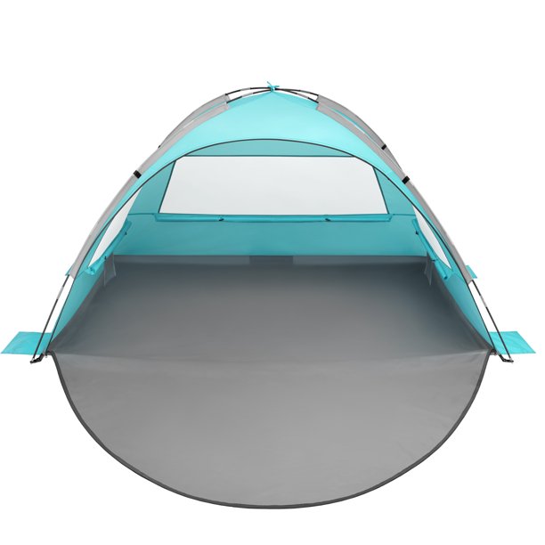 Oileus Beach Tent Pop Up Tents Sun Shade 23 Person, Sun Shelter With UV Protection, Extended