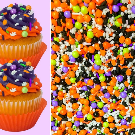Sprinkle Deco® Halloween Ghost Bling Edible Decoration Confetti Sprinkles Cake Cookie Cupcake IceCream Donut Quins
