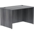 thumbnail image 4 of Lorell Weathered Charcoal Laminate Desking Desk Shell - 48" x 30" x 29.5" , 1" Top - Material: Polyvinyl Chloride (PVC) Edge - Finish: Laminate Top, Weathered Charcoal Top, 4 of 7
