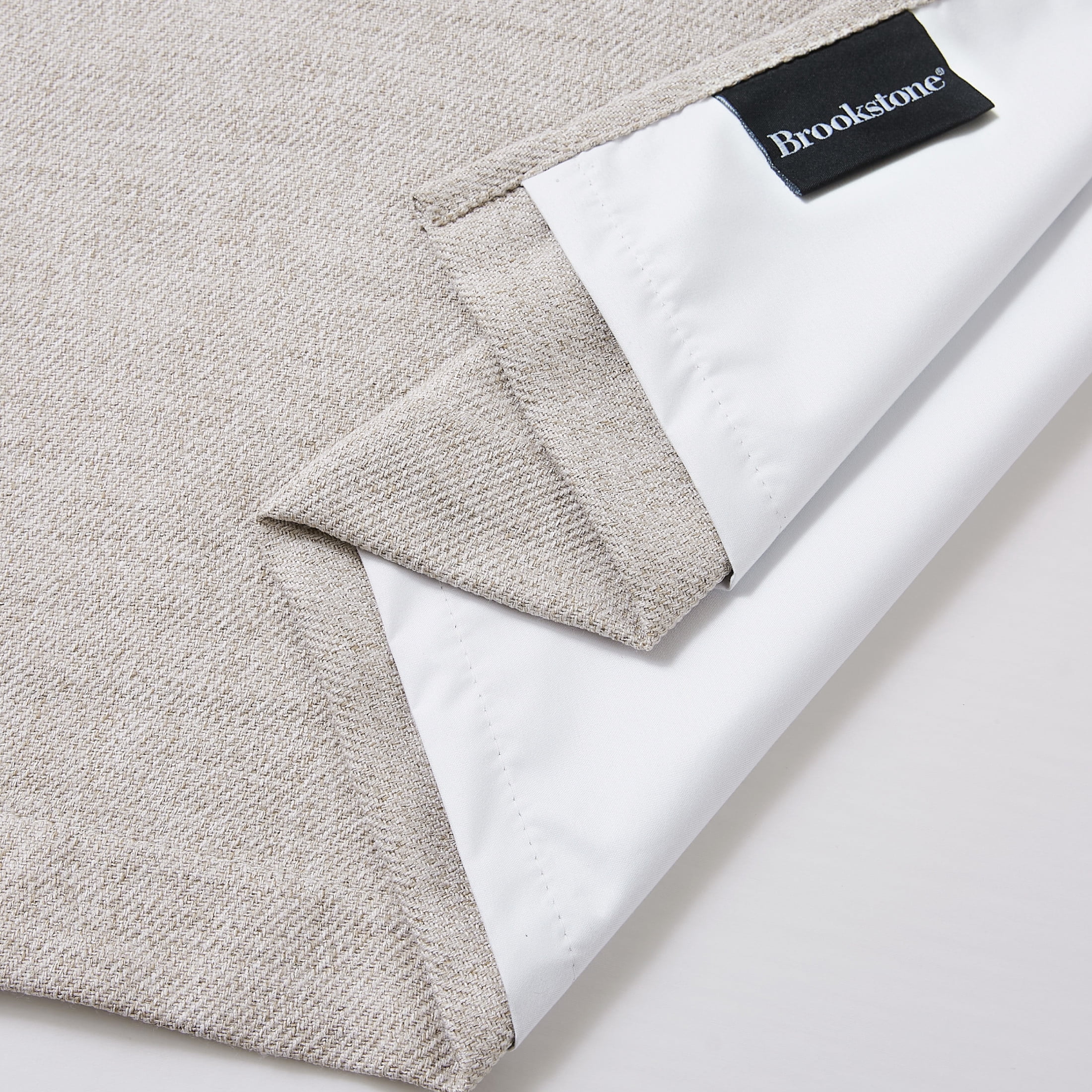 Brookstone Taupe Josie Blackout Grommet 38" W x 96" L Window Curtain Panel Pairs