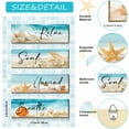 thumbnail image 2 of LAMIRO Summer Beach Signs Ocean Theme Coastal Bathroom Wall Decor Wood Sea Nautical Bathroom Decor Wooden Wall Art Plaque for Bedroom, 2 of 6