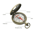 thumbnail image 3 of PEACNNGCompass Metal Hook Compass Hiking Survival Retro Shell Hiking Gear, 3 of 5