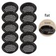 thumbnail image 1 of 10pcs 19-53mm Black Circular Soffit Air Vents Stainless Steel Louver Air Vents53mm, 1 of 5
