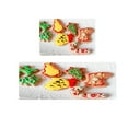 thumbnail image 1 of WIFKLSIIPG 2 Piece Non Kitchen Mat Runner Rug Set Doormat Merry Christmas Snowman Door Mats Rubber Backing Carpet Indoor Floor Mat, 1 of 9
