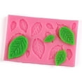 thumbnail image 3 of Teissuly 3D Mini Rose leaves Silicone Mold Fondant Mould for Cupcake Cake Decorating Tool Chocolate Gumpaste Mold Sugarcraft Bakeware (rose leaves molds), 3 of 5