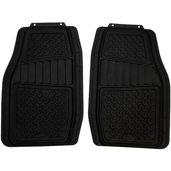 Floor Mat Set 2 Piece - Compatible with 1968 - 1974 Chevy K30 Pickup 1969 1970 1971 1972 1973