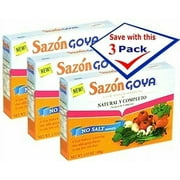 Goya Sazon Natural and Complete Low Sodium 3.52 oz. Pack of 3
