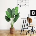 thumbnail image 2 of 2024 New Artificial Plants Indoor, Birds of Paradise Tree, 48 Inches Fake Banana Leaf Plants with Pot, for Home Decor Indoor Outdoor Living Room Office, 2 of 8