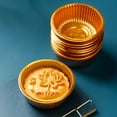 thumbnail image 4 of Round Thick BPA Free Moon Cake Trays Stackable, Space Saving, Mung Bean Cake Packaging Trays for Mid-Autumn Festival (100Pcs), 4 of 8