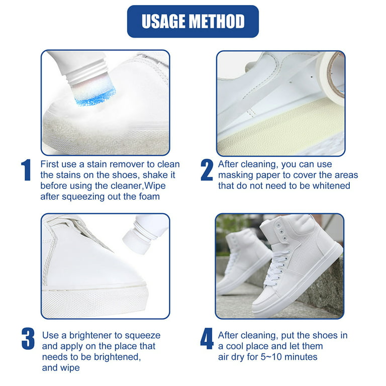 Clean White Shoes Fast, Shoe Cleaner White Shoes