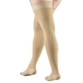 thumbnail image 6 of iMucci 20-30 mmHg Compression Stockings for Women and Men, Thigh High Length, Dot-Top, Open Toe, Beige, Large, 6 of 9