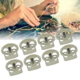 thumbnail image 1 of Metal Cord Locks End Spring Stop Toggle Stoppers Rustproof Lightweight Lanyard String Toggles 30PCS for Drawstring Clothing Shoelaces Backpack, 1 of 8