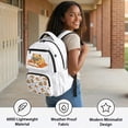 thumbnail image 5 of Kuiaobaty Study Capybara Print Backpack for Girls Boys 17 Inch School Backpack with Cup Holder Lightweight Bookbag Daypack for School, 5 of 7