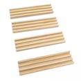 thumbnail image 1 of Titular de dominó,Estante de madera maciza Tiile Holder 3 ranuras,Juego de 4 organizadores de bandejas de soporte de dominó de madera,soportes para estantes de fichas de dominó con Hugo Titular de dominó, 1 of 10