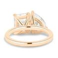 thumbnail image 4 of ESTE ORIGIN 4Ct Toi Et Moi Ring - Pear & Emerald Cut Lab-Grown Diamond Engagement Ring in 14K Rose Gold Two Stone Ring for Women, US 9., 4 of 9
