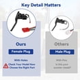 thumbnail image 2 of Left Brake Handle Lever Compatible with Electric Scooter GOTRAX GXL V2 Apex Pro XL Rival XR Elite Ultra E-Scooter Replacement, Brake Lever with 74 Inch Brake Cable Accessories, 2 of 9