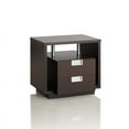 thumbnail image 1 of Furniture of America Table Moderne à 2 Tiroirs Rowun dans Espresso, 1 of 4