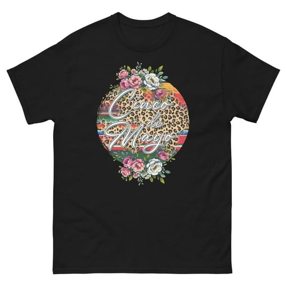Cinco De Mayo Leopard Print | Funny Cinco De Mayo Shirt Unisex (Black, S)