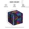 thumbnail image 3 of Uemuo Mandalas Dragonfly Tissue Box Cover Holder, Square with Bottom Belt - PVC Leather Decorative Organizer for Tabletop, Bathroom, Car, Office, 3 of 7