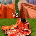 thumbnail image 4 of Emergency Sleeping Bag 2 Person Survival Sleeping Bags Thermal Bivy Sack Emergency Blanket for Camping Hiking, 4 of 6
