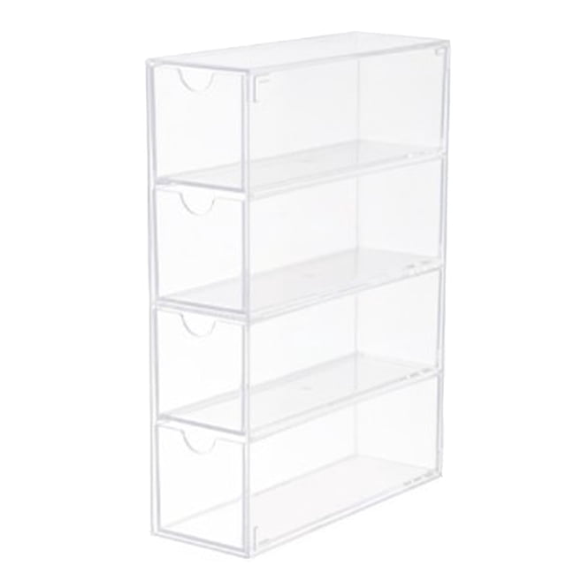 Glasses Storage Boxwith Divided Drawers,4 Drawers Eyeglass Storage Stackable Eyeglass Storage Organizer Box Eye Glass Storage Cases Rugged and Tough