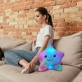 thumbnail image 6 of LED Night Light up Pillows Creative Twinkle Star Shaped Plush Pillow Colorful Glowing Star Stuffed Toys Smile Glowing Cushions Gifts for Kids Birthday Christmas Decor, 6 of 9