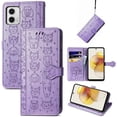 thumbnail image 1 of Funda Cartera FOXDOCK para MOTO G73 , Flip PU con Relieve de Gatos y Perros, Tarjetero y Soporte, 1 of 6