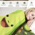 thumbnail image 3 of Nawypu Avocado Throw Blanket with Name- Soft, Fuzzy &amp; Warm Lap Size Blanket for Couch, Office - Green Cute Throw Gift for Girls, Boys, 3 of 6