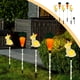 thumbnail image 1 of Paquete de 5 luces solares de conejito de Pascua para decoración de Pascua, impermeables, para exteriores, para jardín, patio, camino, césped (estilo conejo y zanahoria), 1 of 8