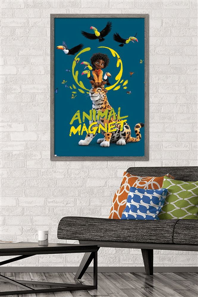 Disney Encanto - Animal Magnet Wall Poster, 22.375" x 34", Framed