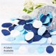 thumbnail image 5 of 240 pétalos de rosa de seda artificiales para decorar bodas, fiestas y el hogar (colores azules mezclados)., 5 of 7
