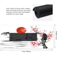 thumbnail image 2 of Watercolor Cherry Blossom Mouse Pad 35.4x15.7 Inch White Japanese Mountain XXL Large Gaming Extended Mousepad Ink Painting Landscape Big Desk Pad Stitched Edges Rubber Keyboard Mat for Office Desktop, 2 of 5