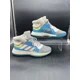 thumbnail image 1 of Ad-id-as Marquee Boost Mens Size 7 Gray Blue Basketball Running Shoes Sneakers GUC, 1 of 6
