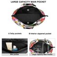 thumbnail image 3 of Flower Women's Large Weekend Travel Bag Moving Canvas Handbag Thick Double Layer Beach Weekend Travel Unisex Hospital Maternity Delivery with Toiletry Waterproof, 3 of 5