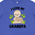 thumbnail image 4 of Inktastic Cute Sloth I Love My Grandpa with Green Leaves Youth T-Shirt, 4 of 5