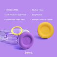 thumbnail image 2 of Botella de agua Tritan sin Bpa, flujo rápido y a prueba de fugas para yoga, gimnasio, botella de agua portátil reutilizable de moda con correa para fitness, hombres, mujeres y niño, 2 of 5