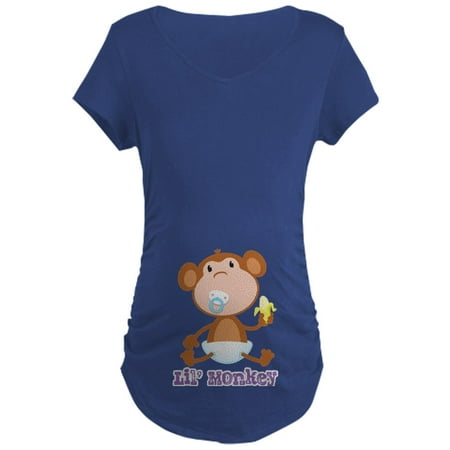 

CafePress - Lil Monkey Maternity Dark T Shirt - Maternity Dark T-Shirt