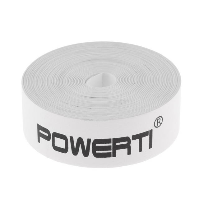 Autocollant de Protection pour Tête de Raquette de Tennis en Polyester Élastique Blanc