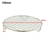 CPAN Barbecue Baking Rack Stainless Steel Round BBQ Grill Net Meshes Racks Grid Grate Steam Mesh Wire Cooking 7.8"