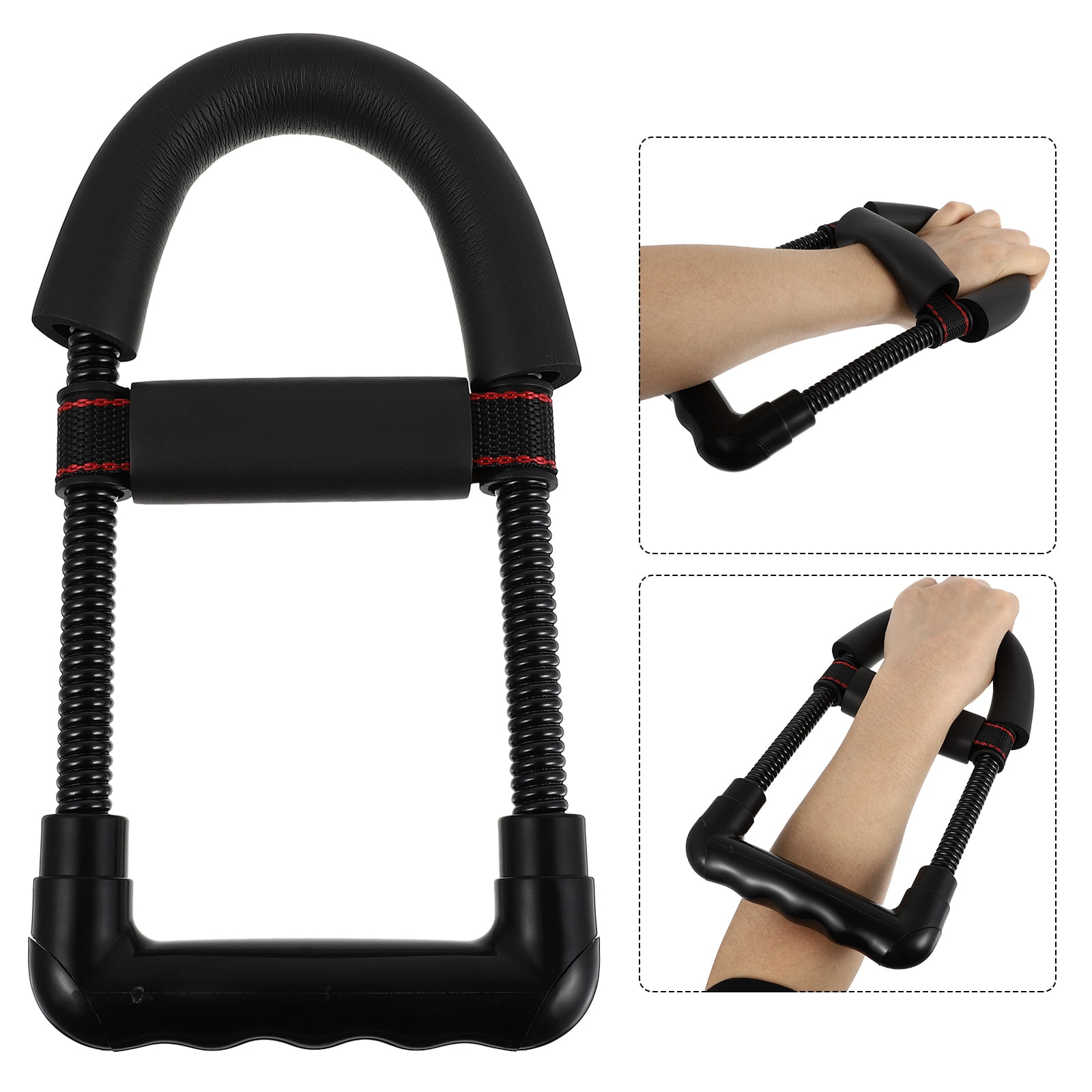 Mobutofu Forearm Strength Trainer Black for Wrist and Finger Power 2Pcs