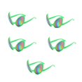 thumbnail image 1 of Guardurnaity 5 piezas de gafas de sol exageradas para Cosplay, disfraz portátil para banquete de Halloween, gafas divertidas, gafas decorativas, Type2 NO2, 1 of 6