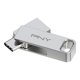 thumbnail image 1 of PNY Unidad flash dual DUO LINK USB 3.2 tipo C de 256 GB para dispositivos y computadoras Android - Almacenamiento móvil externo para fotos, videos y más - 200 MB/s plateado, 1 of 7