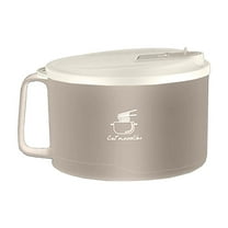 CASAFUN Microwave Ramen Bowl with Handles,Soup Bowl with Lid and 304 Stainless Steel Liner Heat insulation and anti scalding,for Soup and Instant Noodles,Oatmeal, Gumbo, Salad,BPA Free