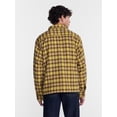 thumbnail image 3 of No Boundaries Boxy Cotton Plaid Flannel with Long Sleeves, Men's and Big Men's XS-4XLT, 3 of 5
