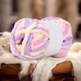 thumbnail image 5 of Zmeidao Tie Dye Chunky Yarn for Crocheting & Knitting, Multi Color Plush Yarn for Handcrafts Weaving Making Blankets, 5 of 7