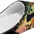 thumbnail image 6 of POLERO Soft Indoor Closed Toe Slippers Non-slip Sole Lightweight House Slippers Bedroom Home Shoes Butterfly Paint Splatter Print, Size 12-13, 6 of 7