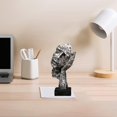 thumbnail image 1 of Escultura abstracta de cara, figura decorativa, novedad nórdica, estatua moderna, adorno de escritorio para gabinete, chimenea, regalo de cumpleaños Plata, 1 of 10