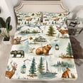 thumbnail image 2 of Castle Fairy Animal Bear Deer Full Size Sheets,Fishing And Hunting Bed Sheets, 2 of 7