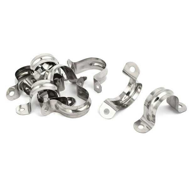 30mm Stainless Steel Pipe Strap Clip Fastener Holder 10pcs Walmart