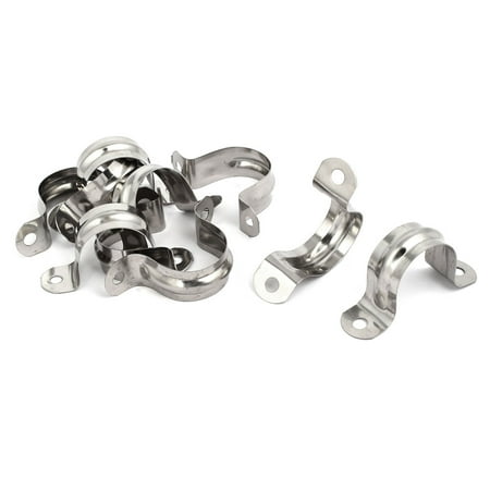 - 30mm Stainless Steel Pipe Strap Clip Fastener Holder 10pcs